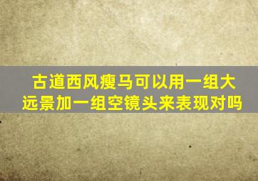 古道西风瘦马可以用一组大远景加一组空镜头来表现对吗